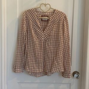 Anthropologie gingham top